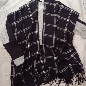 Ann Taylor LOFT Square Poncho w/Sleeves